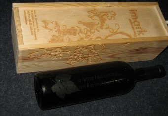 Cutie din lemn pentru sticla de vin