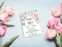 Invitatie de nunta florala