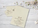 Detaliu interior invitatie nunta personalizata
