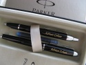 Parker personalizat negru cu argintiu