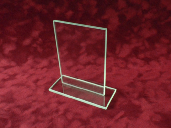 Trofeu personalizat din sticla cristalina