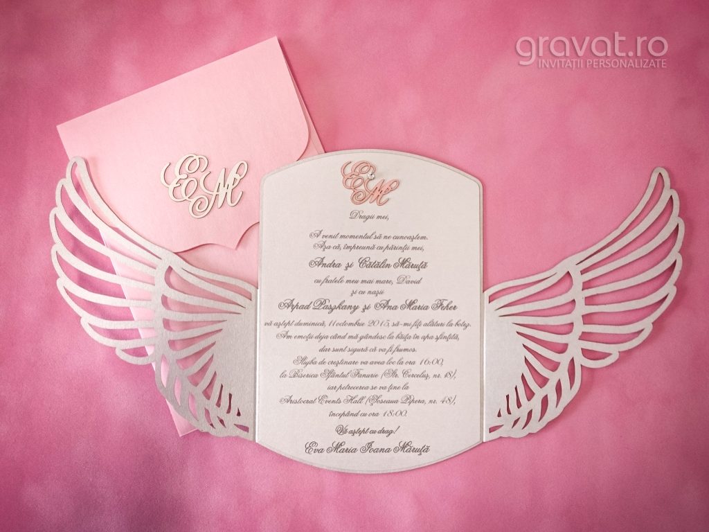 Invitatie botez Andra si Catalin Maruta