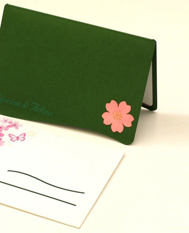 Invitatie de nunta verde