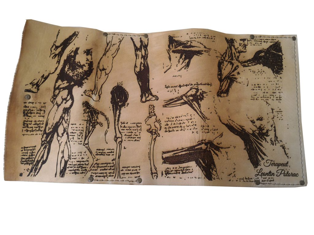 Agenda piele naturala inspiratie Da Vinci