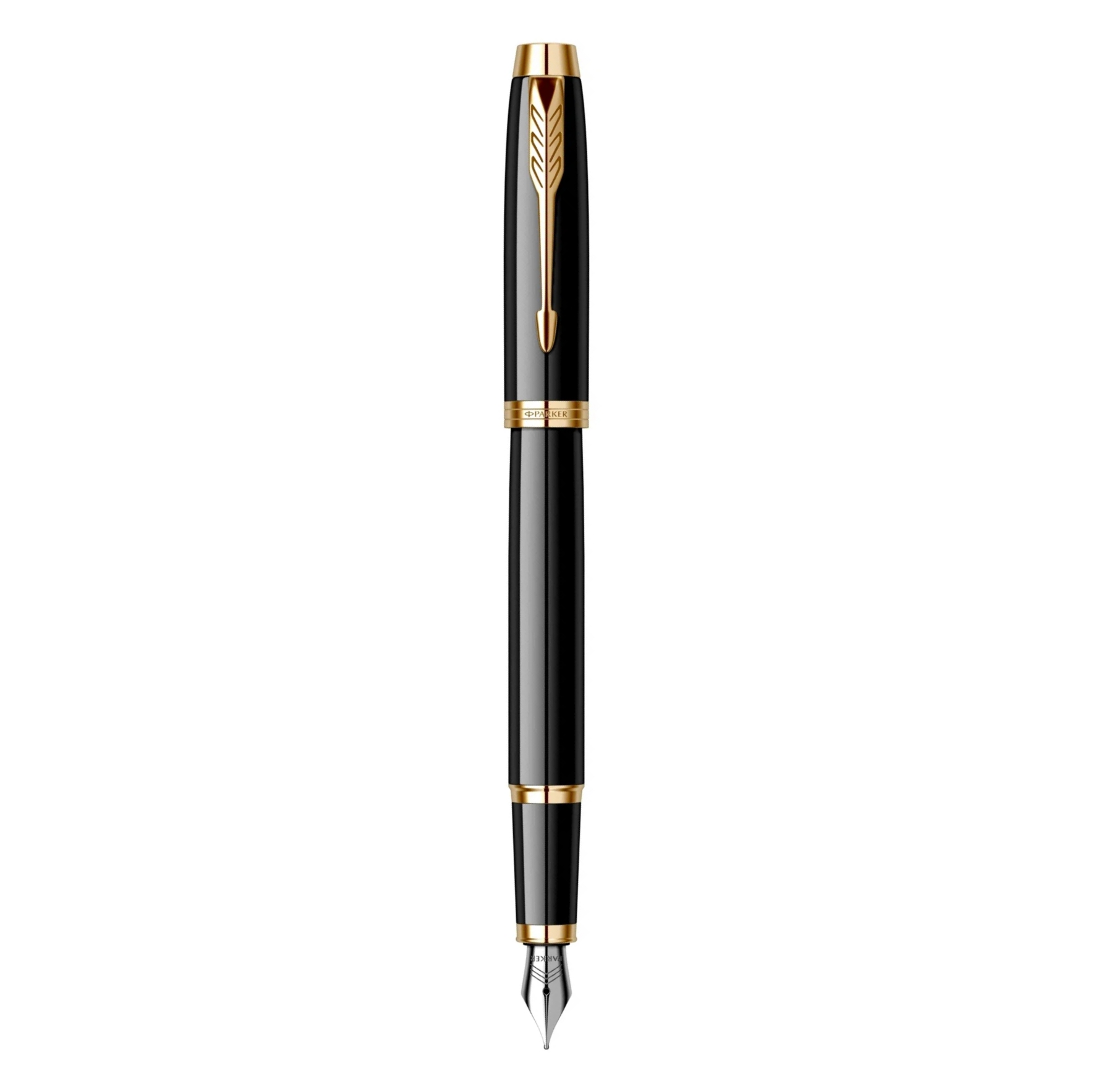 Stilou Parker negru cu auriu personalizat
