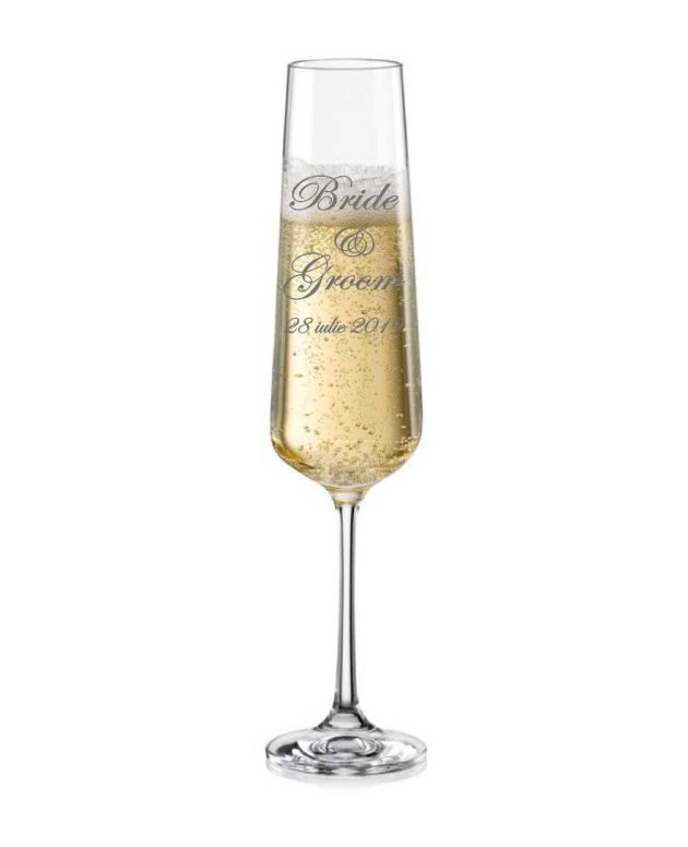 Pahar din cristal de Bohemia pentru miri