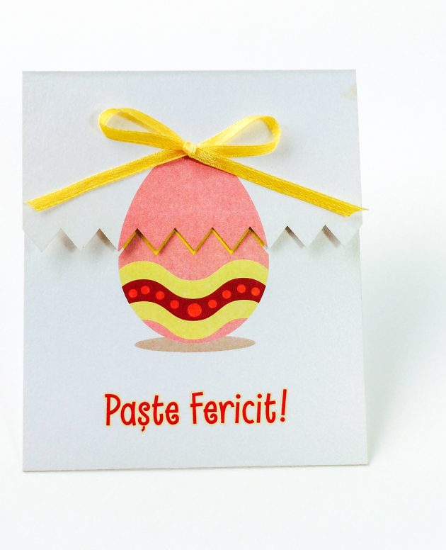 Felicitare paste viu colorata