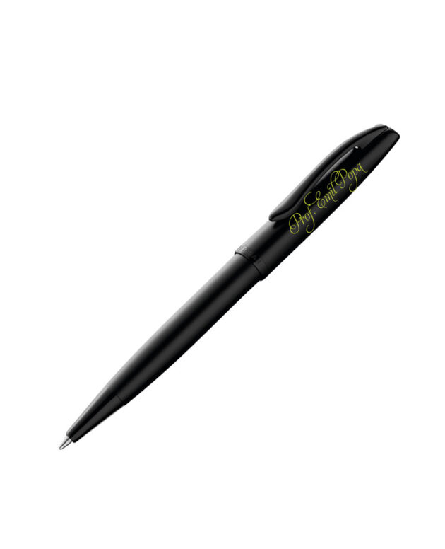 Pix Pelikan negru gravat