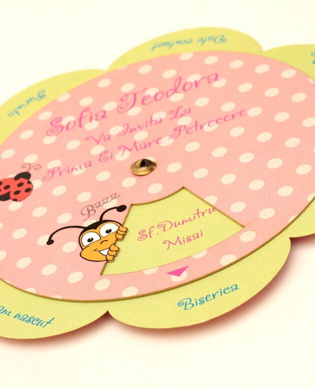 Invitatie botez pentru fetite