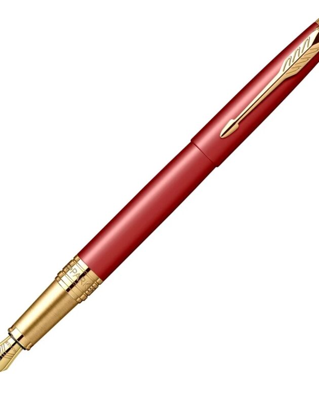 Stilou Parker Aster rosu cu auriu personalizat